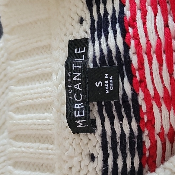 J. Crew Factory Mercantile Fair Isle Ivory Sweater Small - Picture 9 of 9